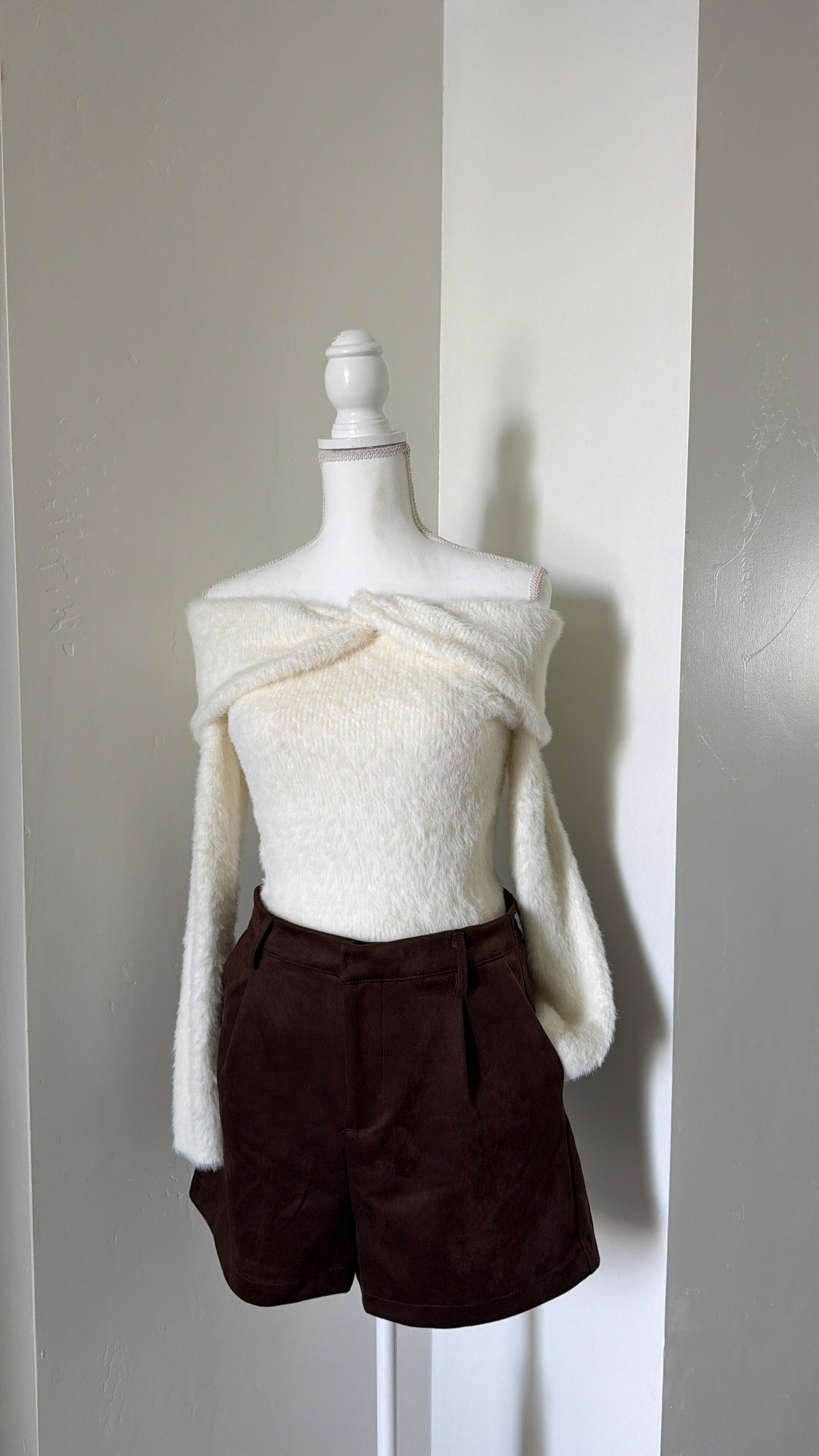Snowing Off The Shoulder Top