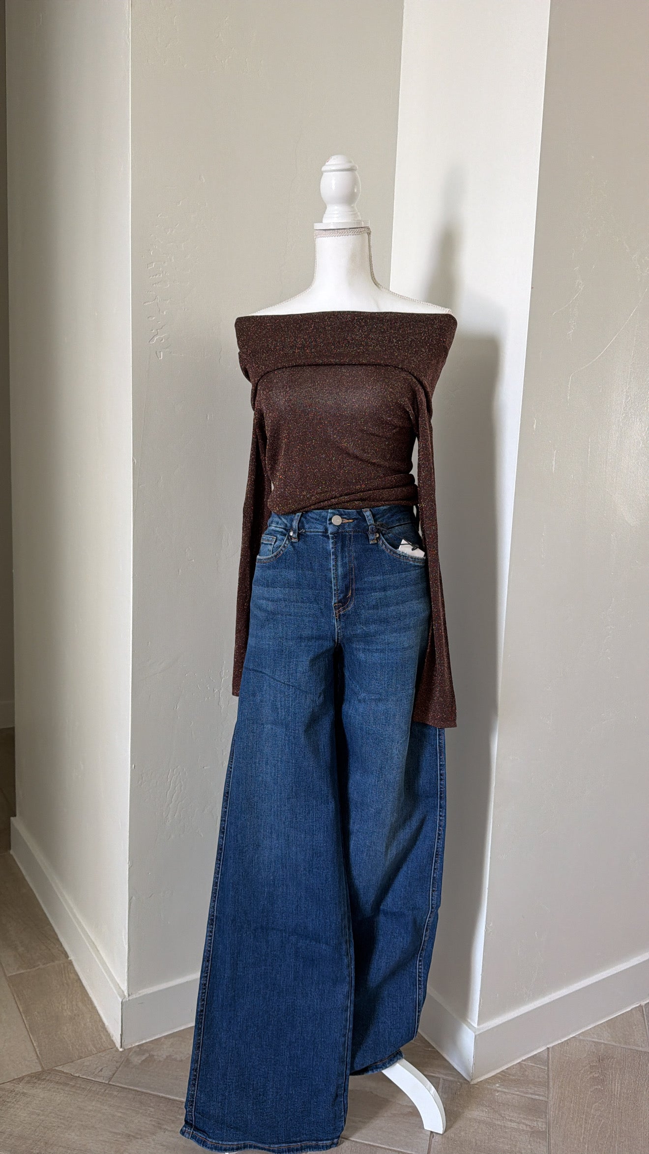 Into the Sparkles Off The Shoulder Top