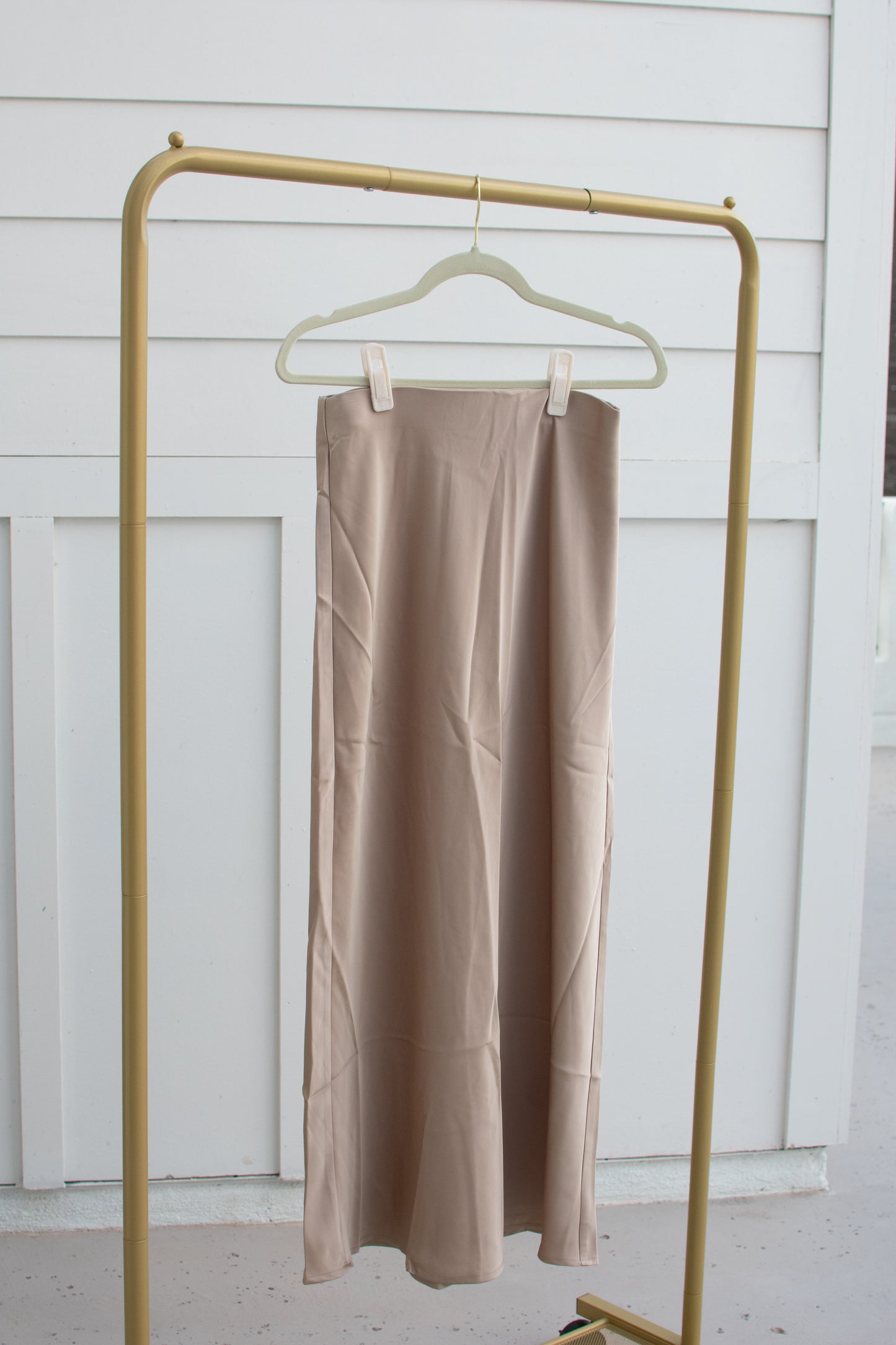 Dress Me In Champagne Midi Skirt