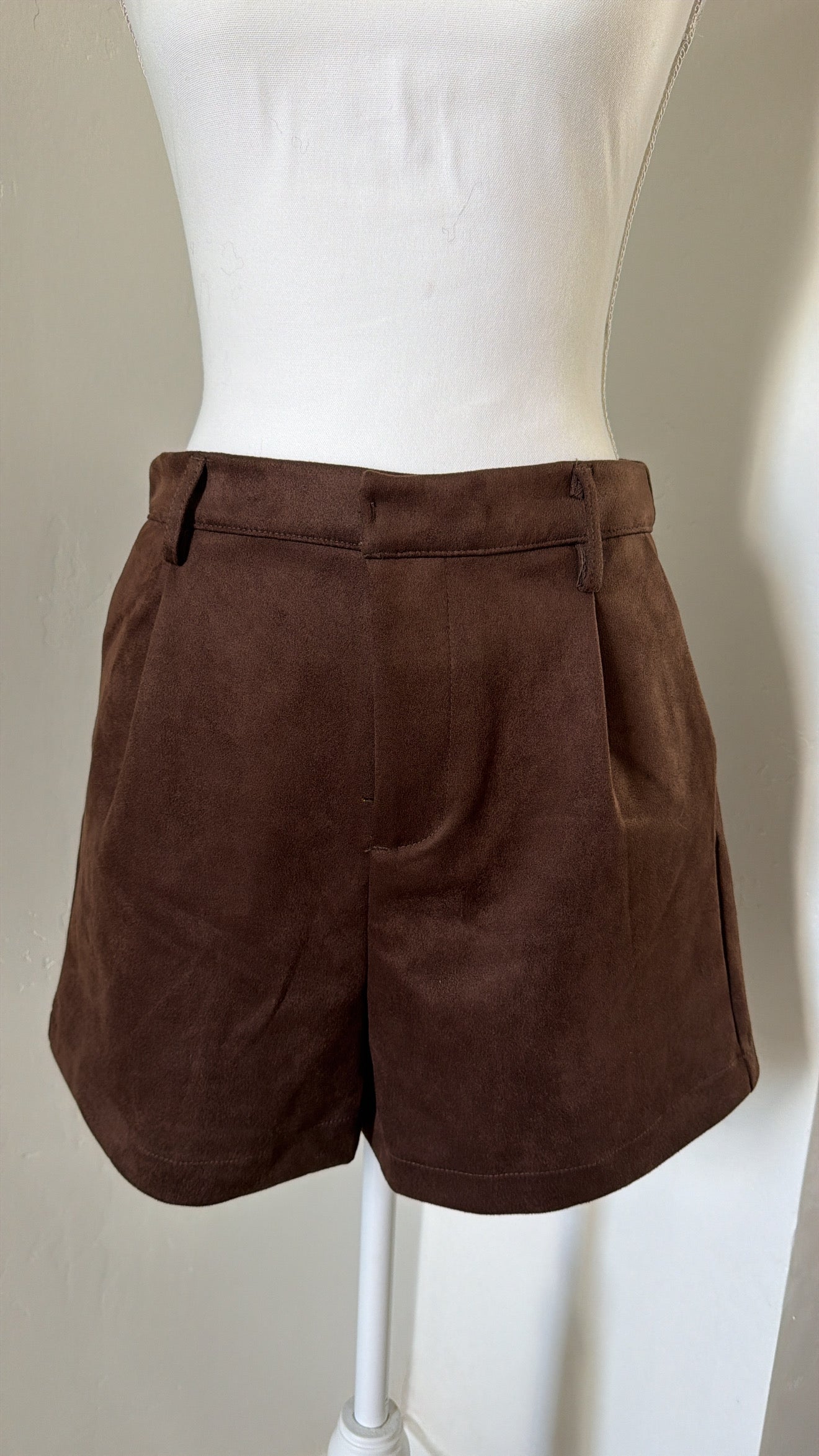 Chocolate Suede Shorts