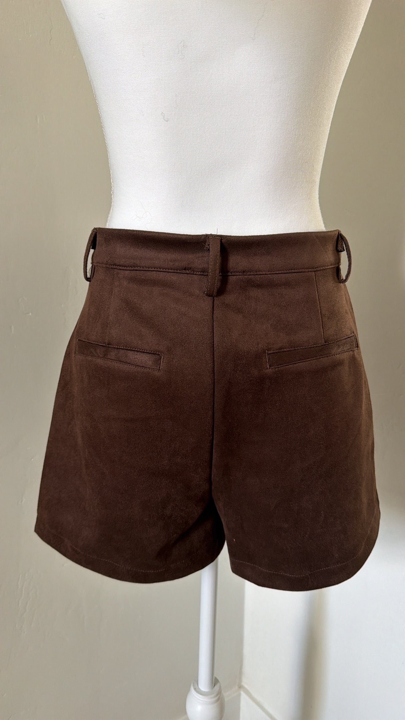 Chocolate Suede Shorts